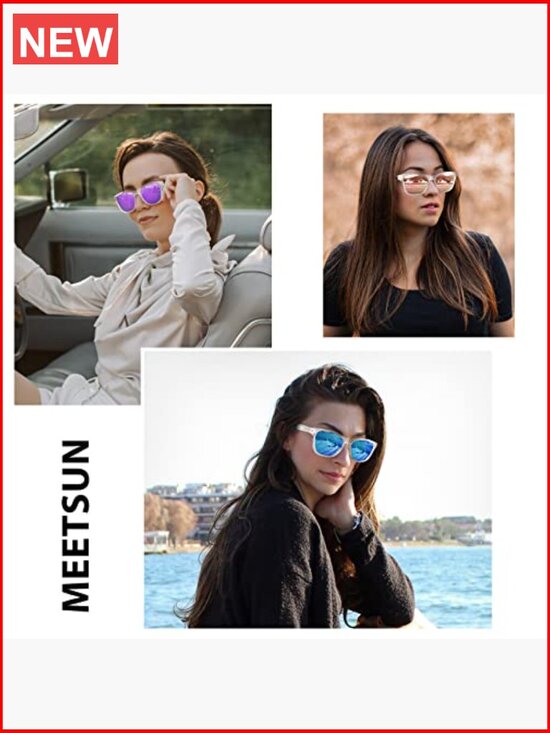 Polarized Sunglasses for Women Men Classic Retro UV400 Protection 3 Pack main image 6